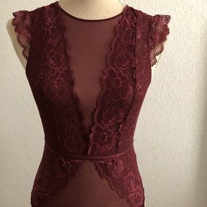 Lingerie lace bodysuit